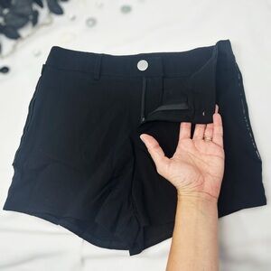 Classic Black Women's Shorts with Back Pockets